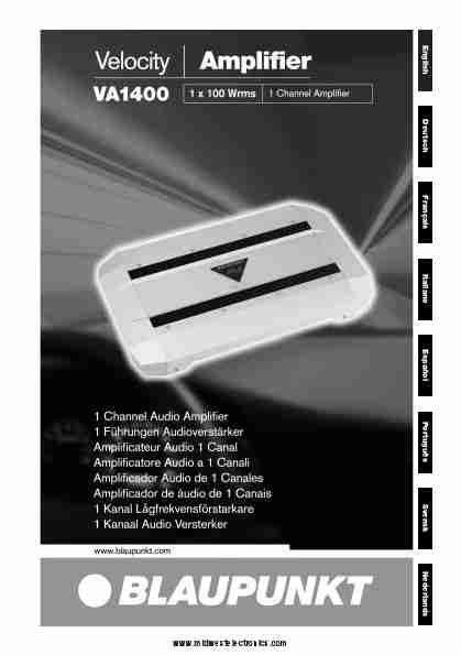 Blaupunkt Car Amplifier VA1400-page_pdf